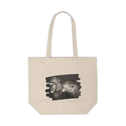 Book Lover's Canvas Shopping Tote