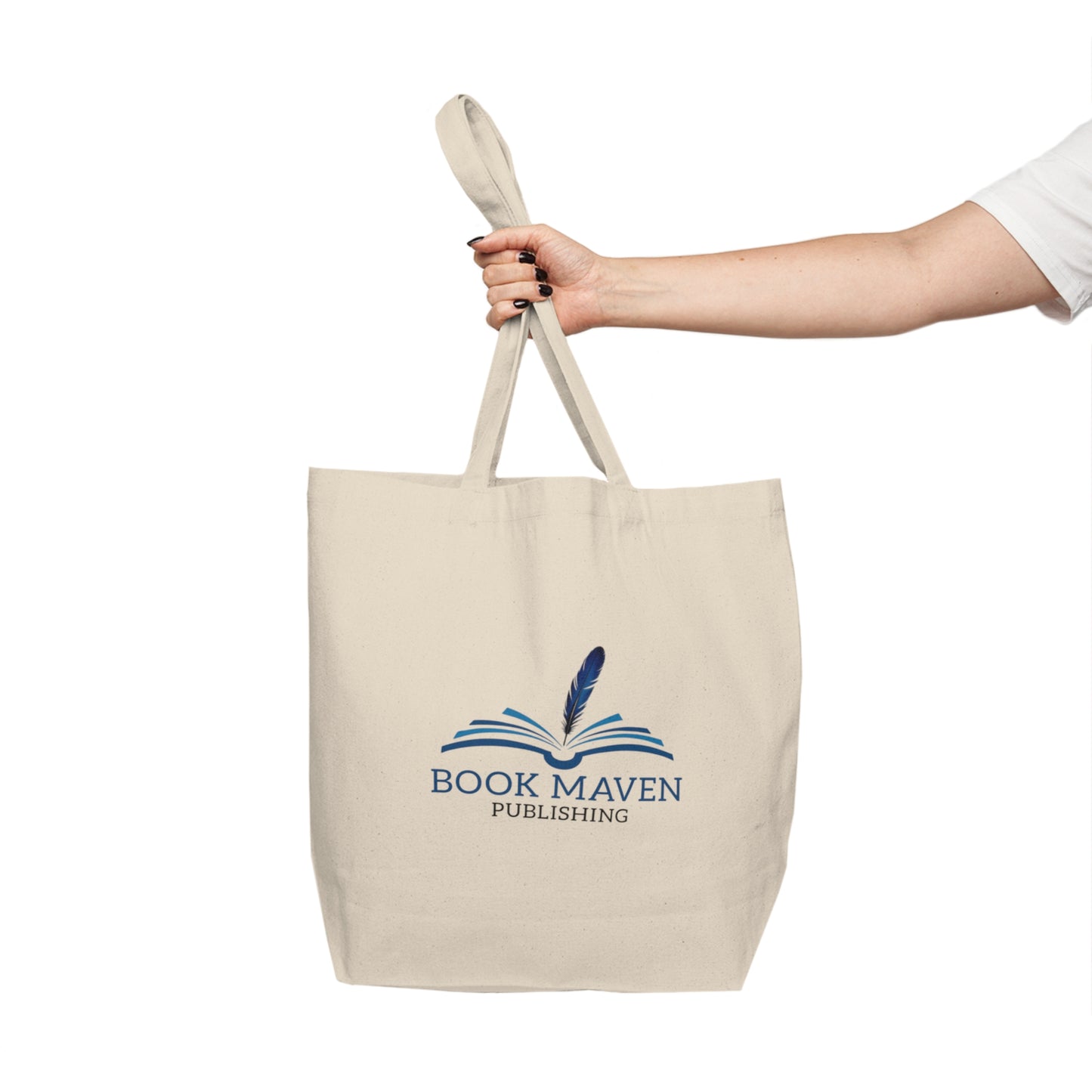 Book Lover's Canvas Shopping Tote