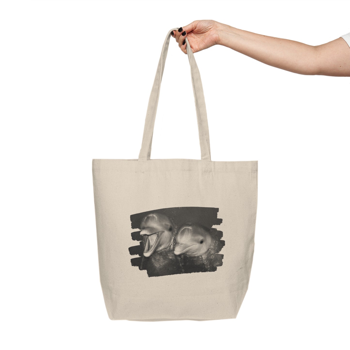 Book Lover's Canvas Shopping Tote